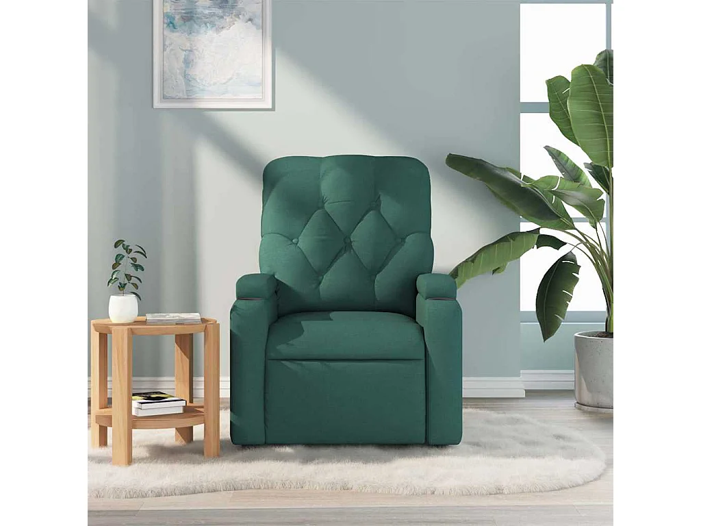 Relaxsessel | Massagesessel Dunkelgrün Stoff SHL20789