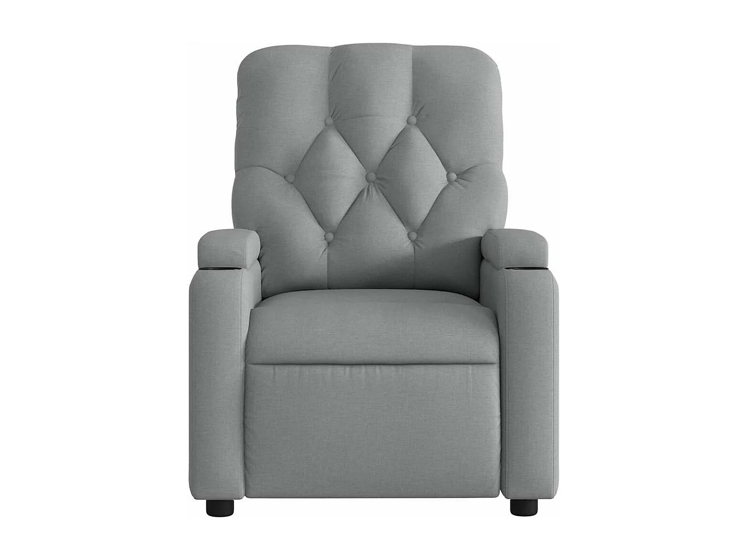Fauteuil inclinable électrique-Fauteuil de massage pour Salon gris clair tissu SHL3408
