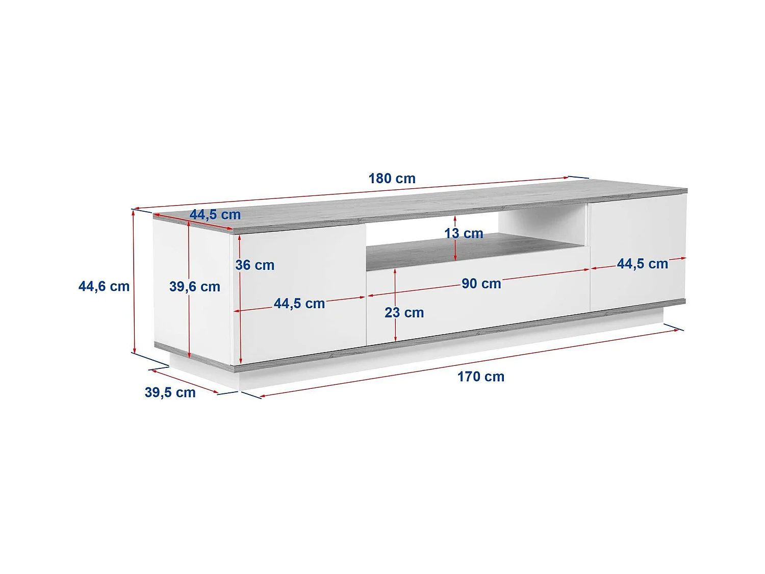 Meuble TV en aggloméré Veramont