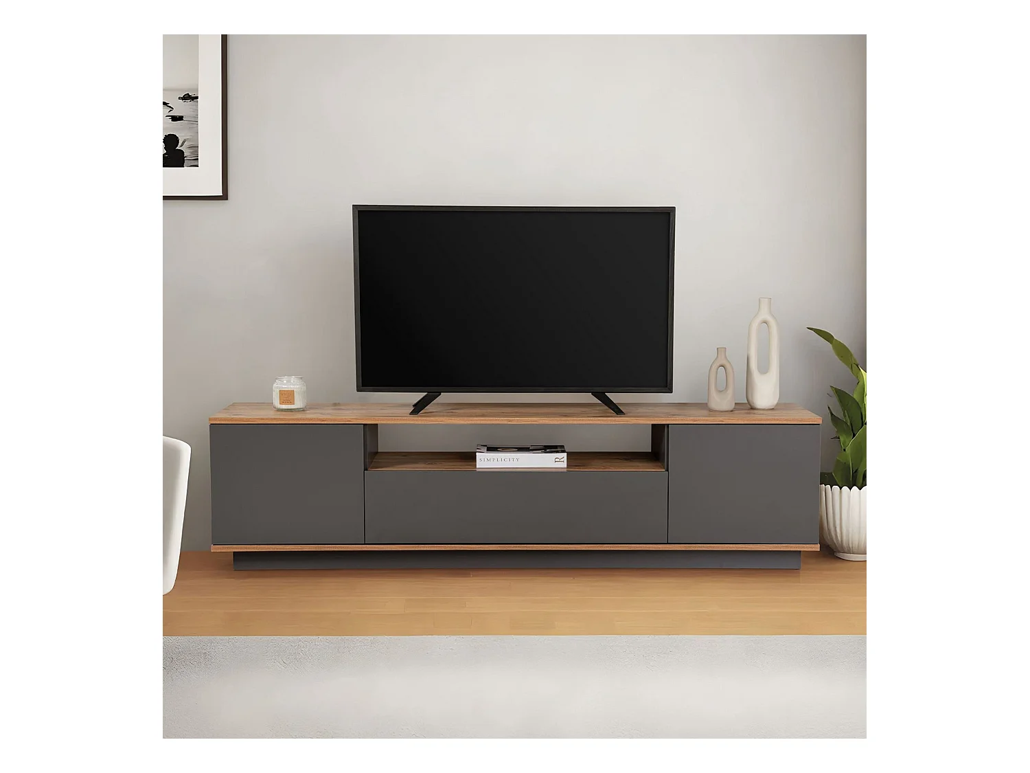 Meuble TV en aggloméré Veramont