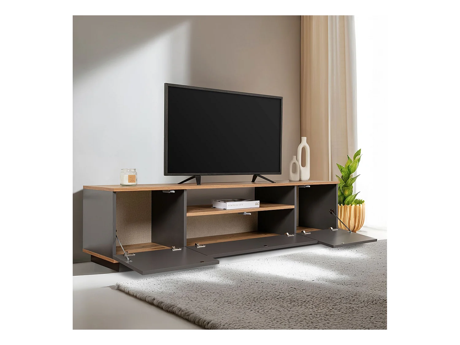 Meuble TV en aggloméré Veramont