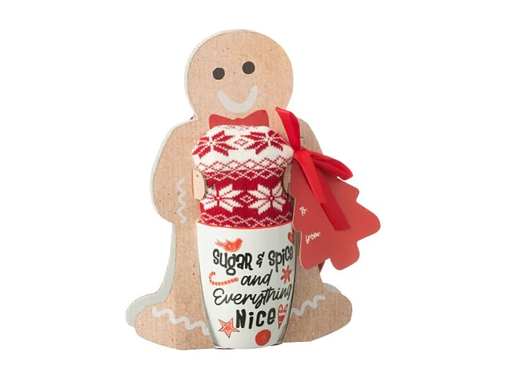 Taza con zapatillas de cerámica roja 20*6.5*27.5 cm