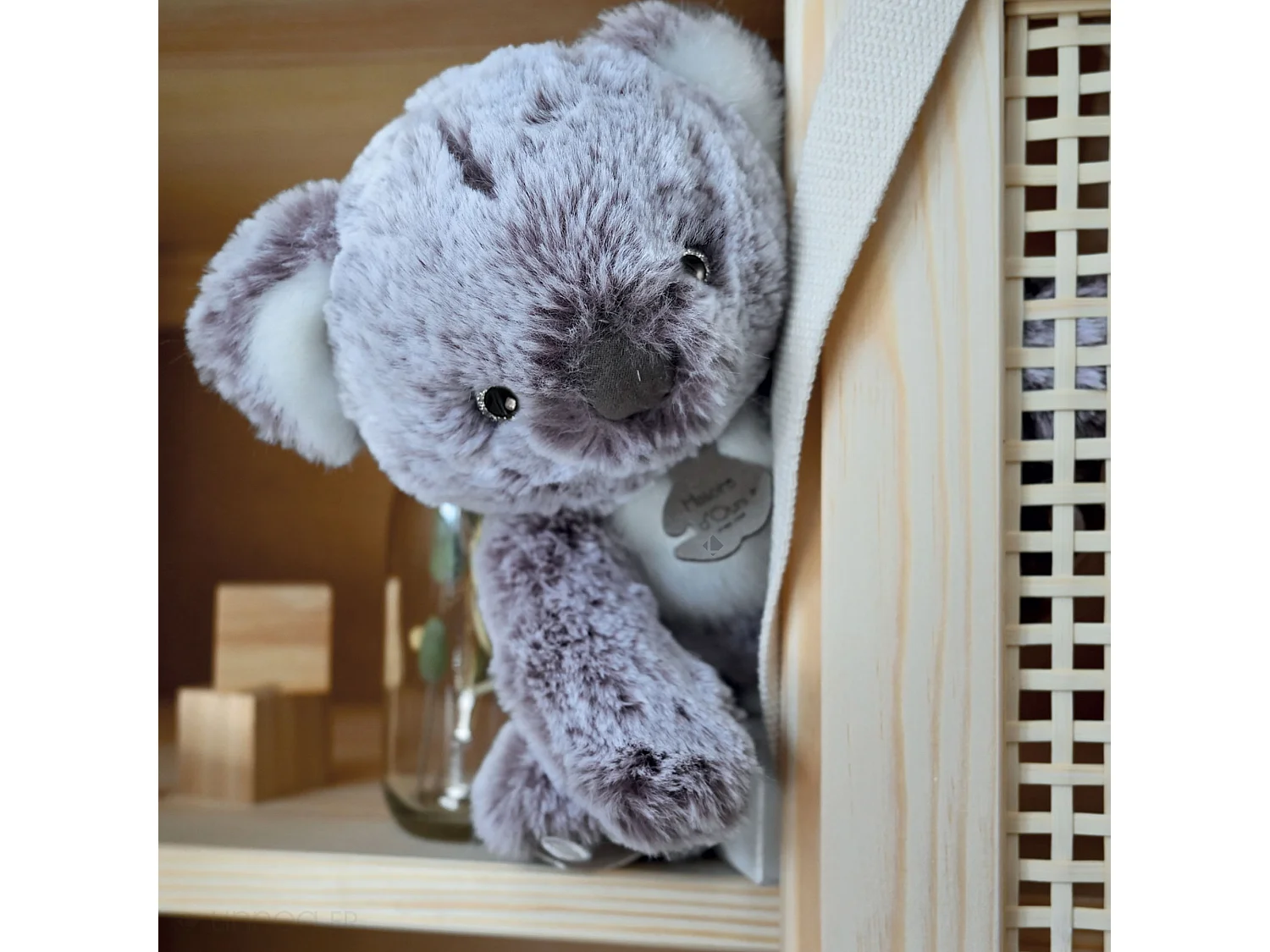 Peluche koala 18 cm DANS LA FORET TROPICALE gris