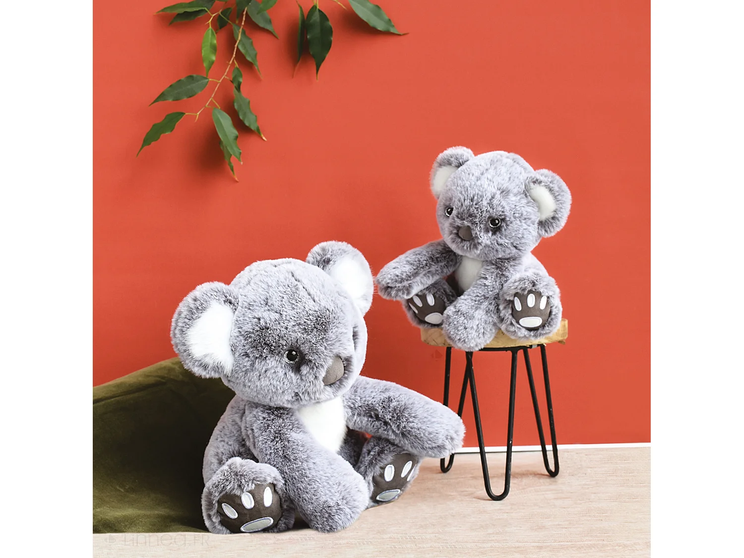 Peluche koala 18 cm DANS LA FORET TROPICALE gris