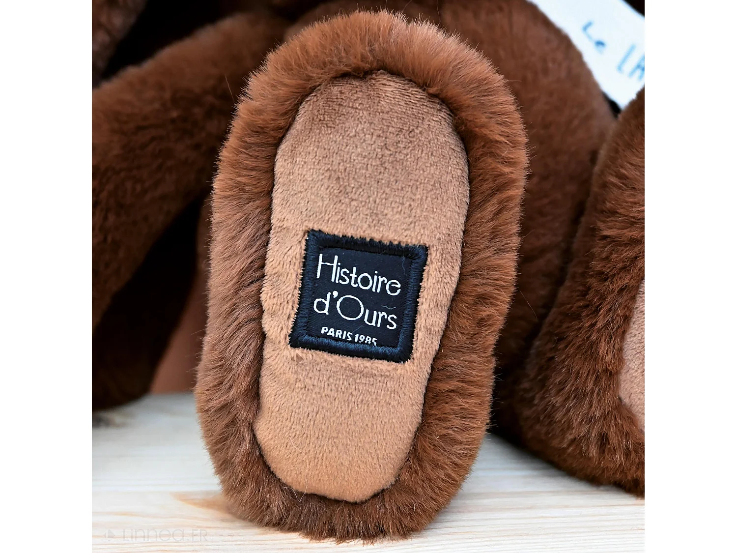 Peluche lapin 32 cm polyester collection LE LAPIN marron café