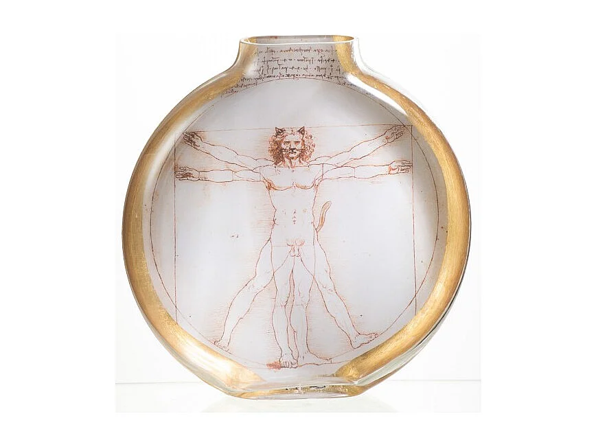 Jarrón de cerámica multicolor 24.5x5x25 cm