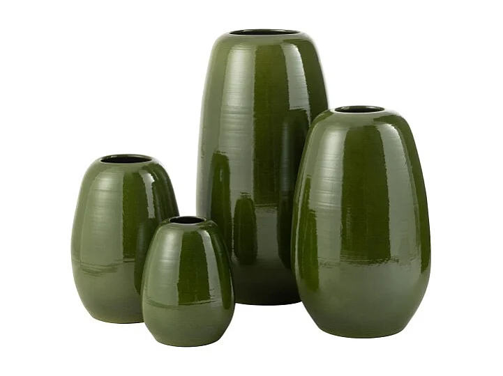 Jarrón alto de cerámica verde 39*39*70 cm