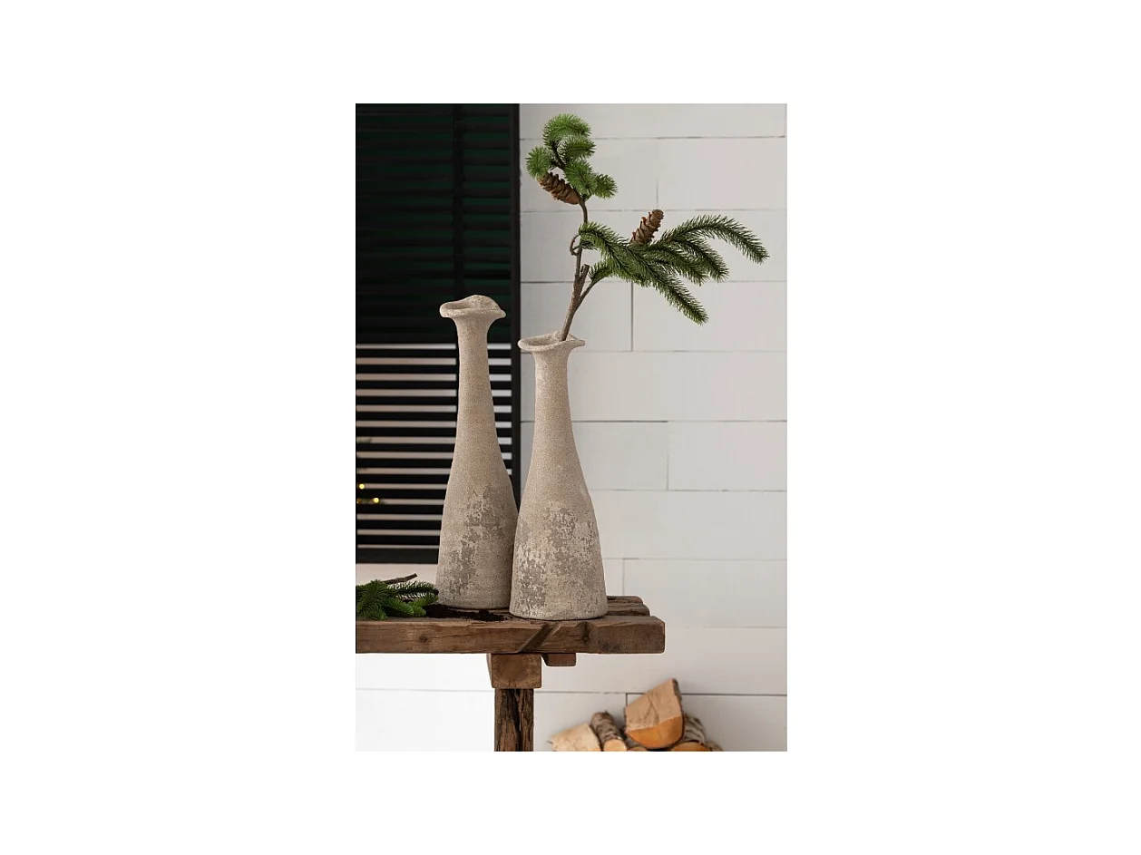 Jarrón antiguo de cerámica natural 18.5*18.5*59 cm