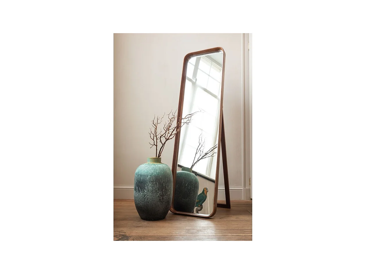 Jarrón vintage de cerámica azul 33.5x33.5x50.5 cm