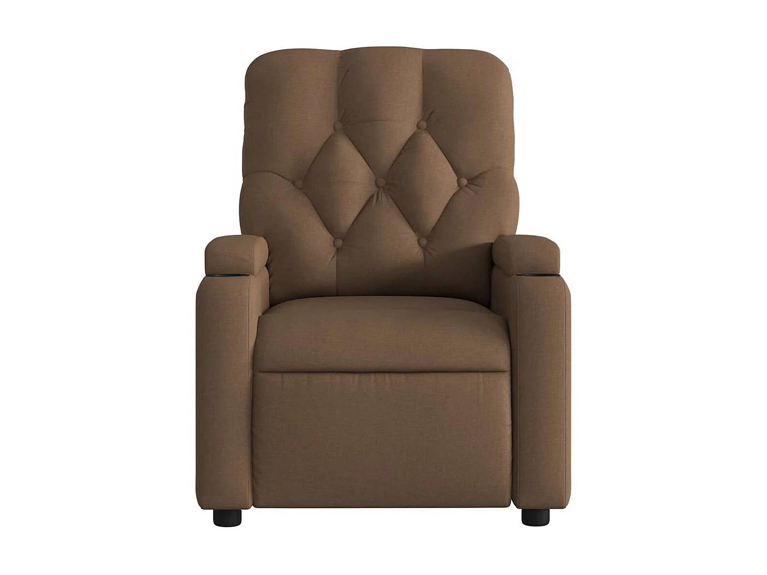 Fauteuil inclinable-Chaise de relax-Fauteuil de Massage Marron Tissu SHL1178