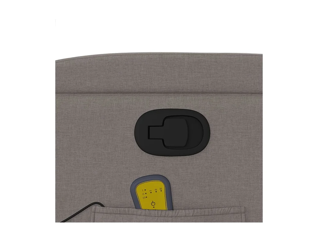 Poltrona de massagens reclinável tecido cinzento-acastanhado SHL971750