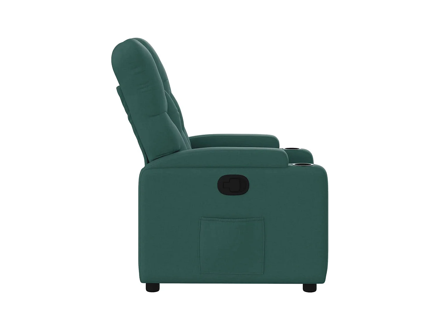 Sillón de relax | Silla | Sillón reclinable de tela verde oscuro SHL6485