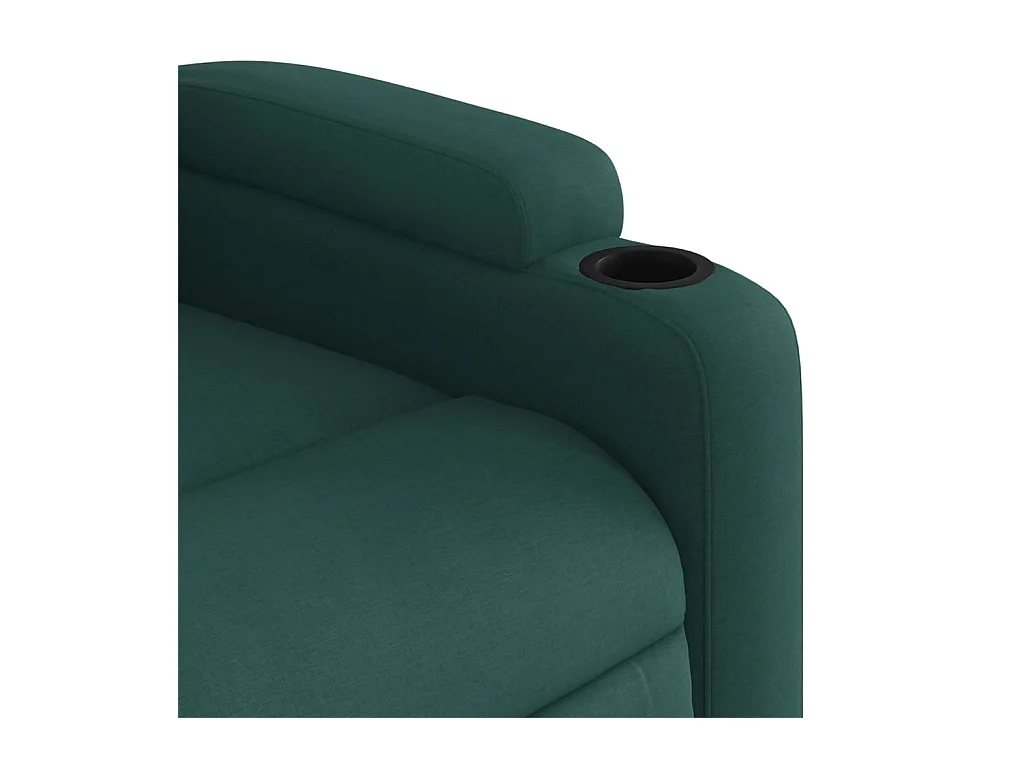 Sillón de relax | Silla | Sillón reclinable de tela verde oscuro SHL6485