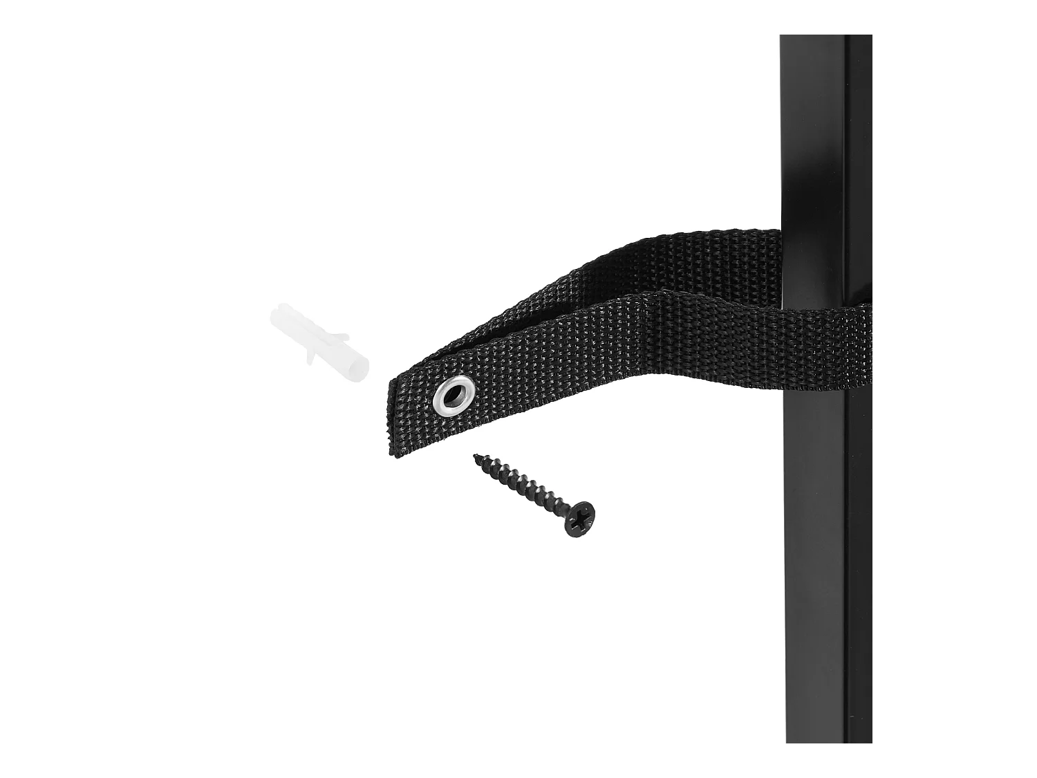 Stolik Konsolowy SucceBuy z Marmuru, Wąska i Długa Konsola do Przedpokoju z Gniazdkiem Elektrycznym, Zabezpieczeniem Przed Przewróceniem i Trójkątnym