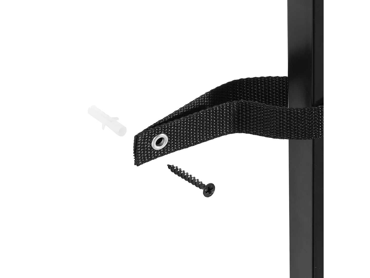 Stolik Konsolowy SucceBuy z Marmuru, Wąska i Długa Konsola do Przedpokoju z Gniazdkiem Elektrycznym, Zabezpieczeniem Przed Przewróceniem i Trójkątnym