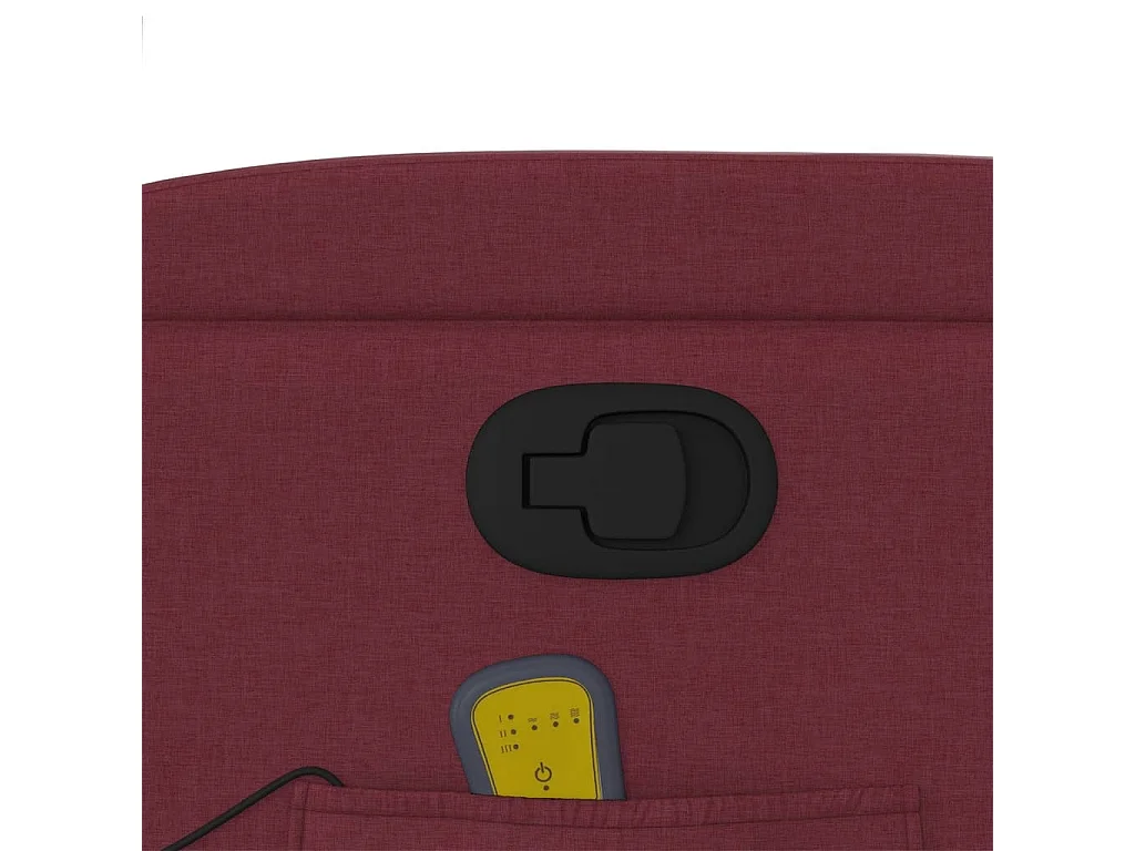 Poltrona de massagens reclinável tecido vermelho tinto SHL192238