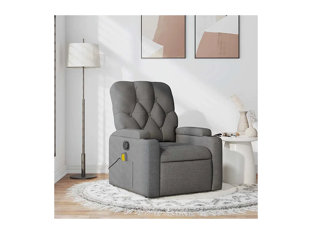 Sillón de salón | Silla | Sillón de masaje reclinable de tela gris oscuro SHL7799