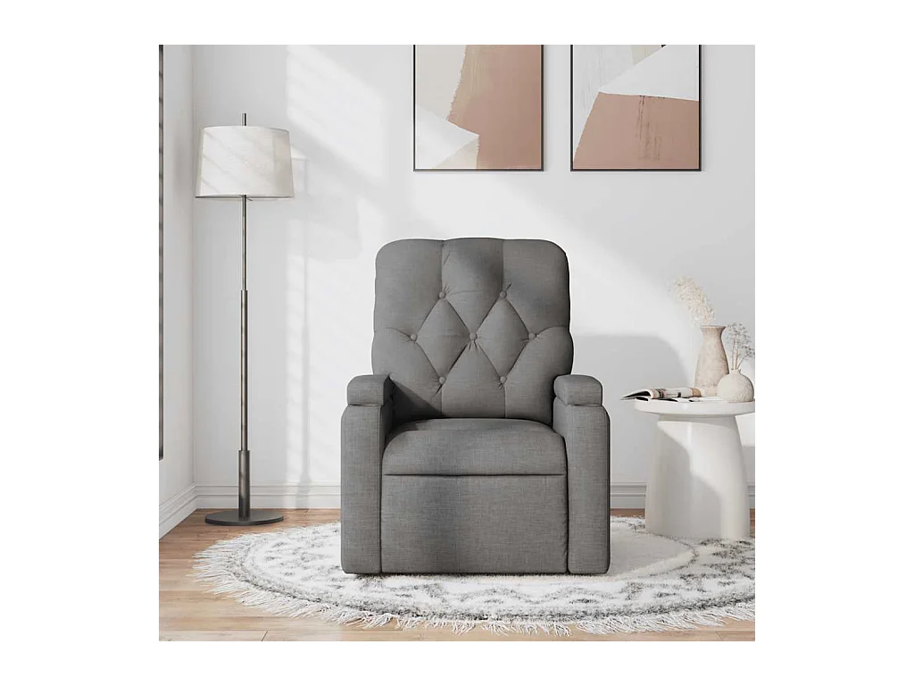 Sillón de salón | Silla | Sillón de masaje reclinable de tela gris oscuro SHL7799