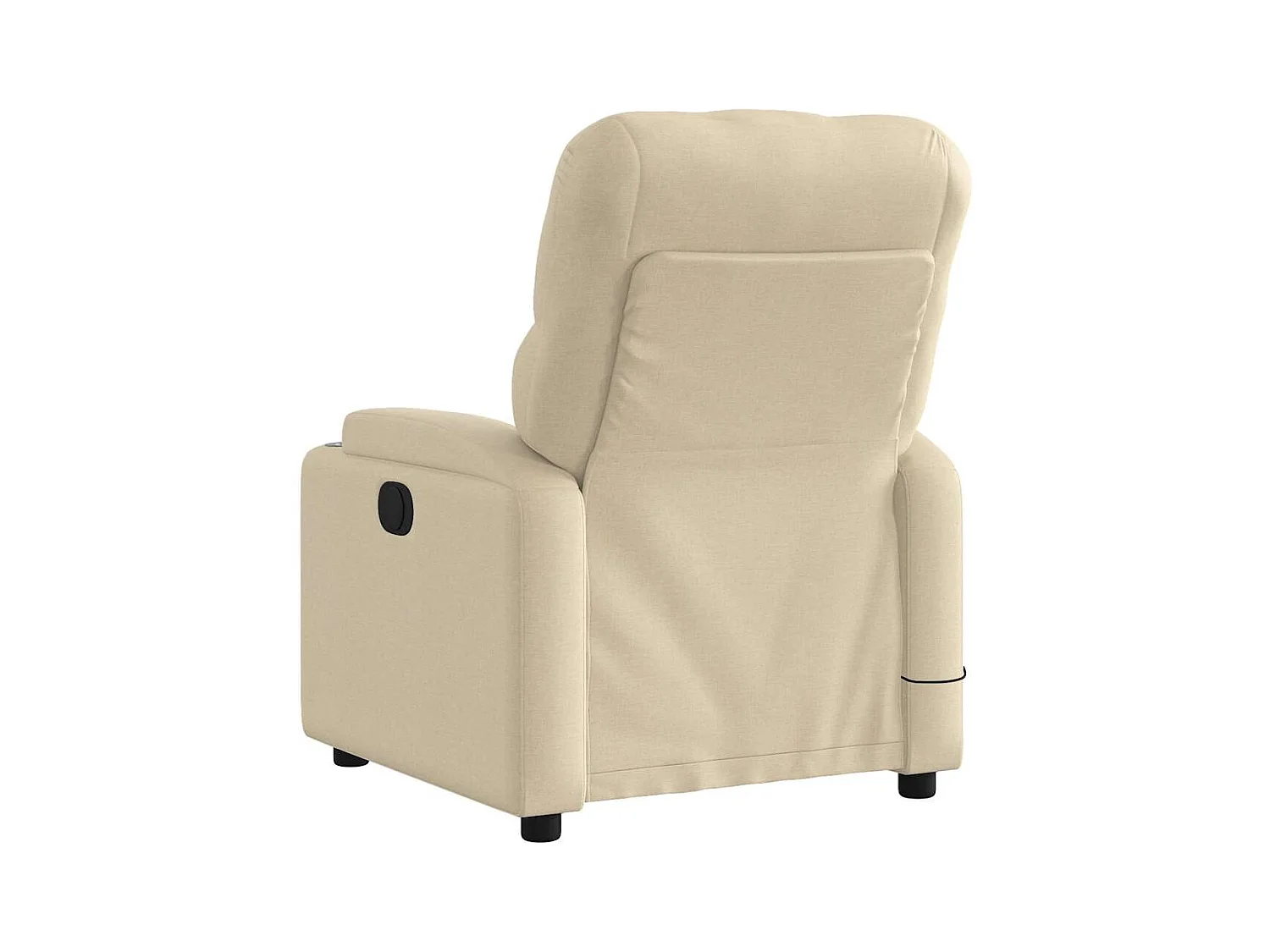 Poltrona de massagens reclinável elétrica tecido creme SHL216493