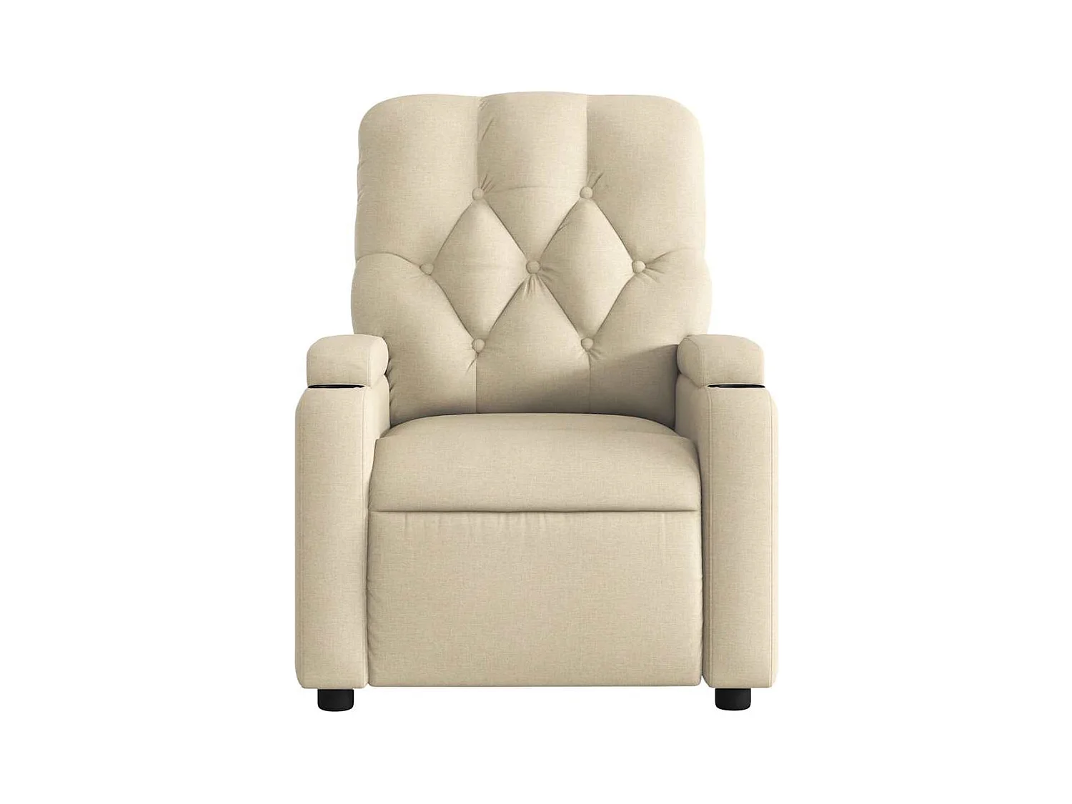Sillón de relax | Sillón reclinable de masaje eléctrico tela color crema SHL3853