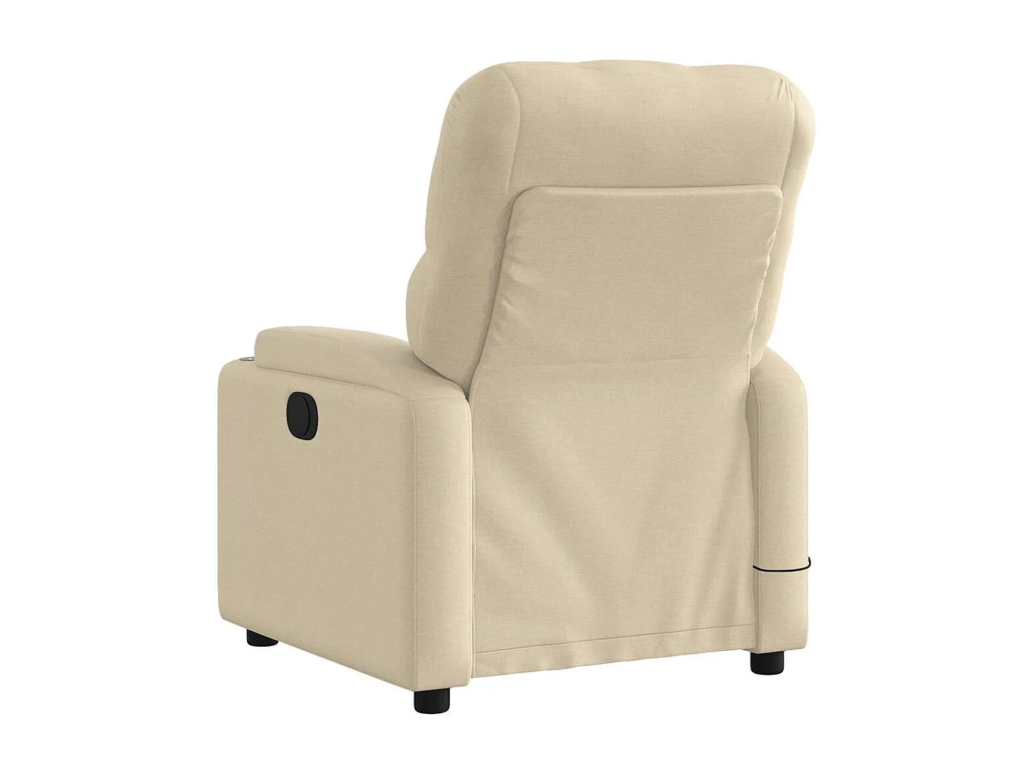 Fauteuil inclinable électrique-Chaise-Fauteuil de Massage crème tissu SHL944