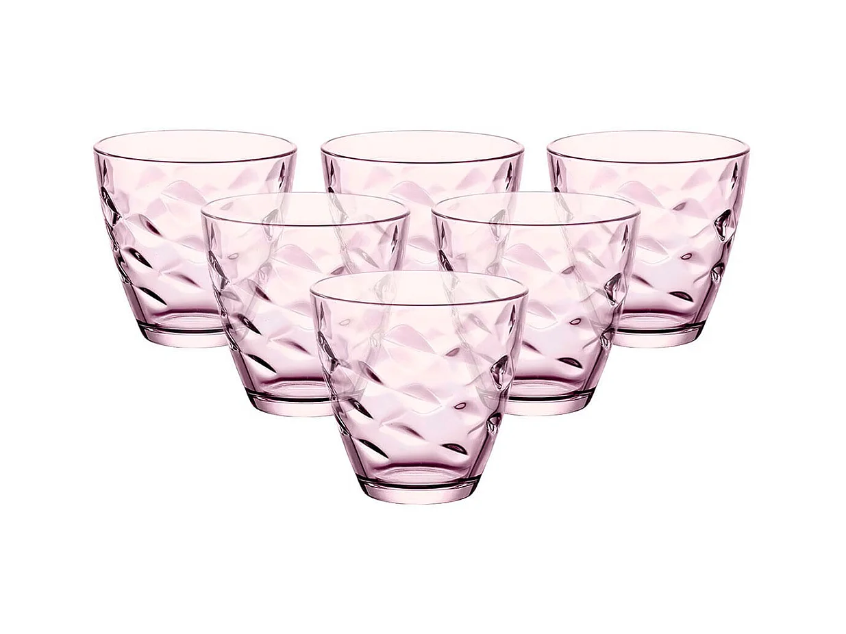 Set de 6 vasos Flora Bormioli Rocco 26cl lila