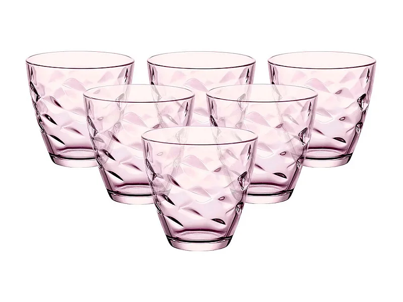 Set de 6 vasos Flora Bormioli Rocco 26cl lila