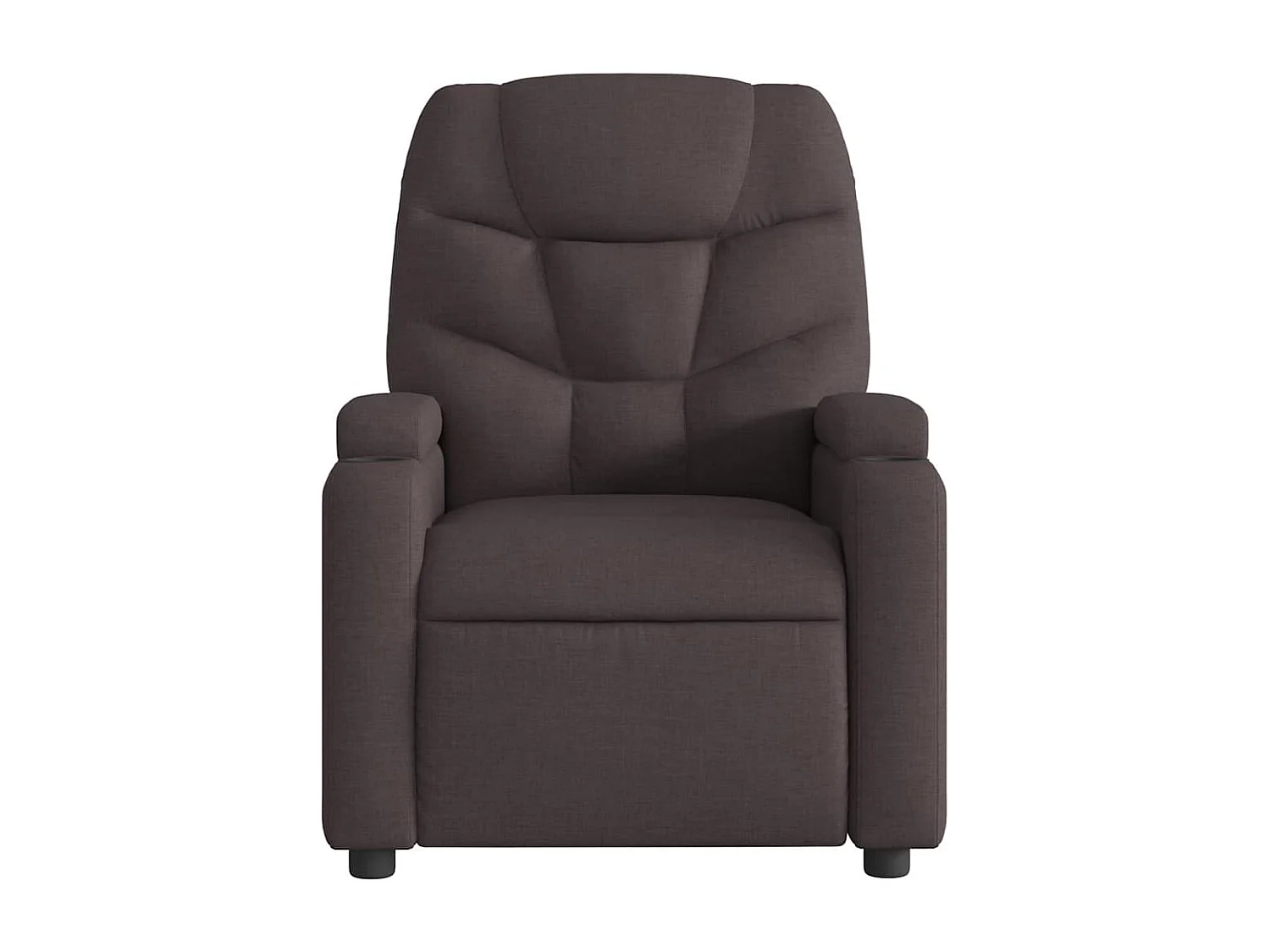 Sillón de relax | Sillón reclinable de masaje eléctrico tela marrón oscuro SHL7491