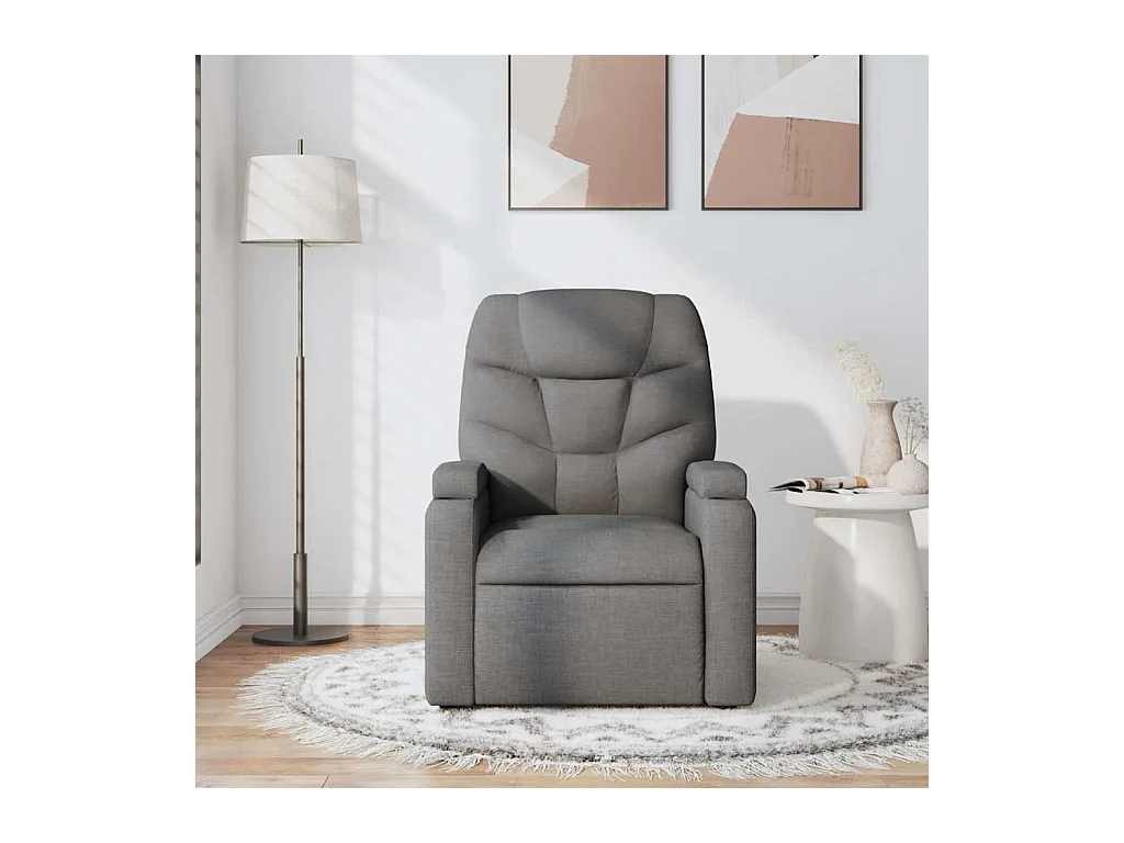 Sillón de salón | Silla | Sillón de masaje reclinable de tela gris oscuro SHL2904