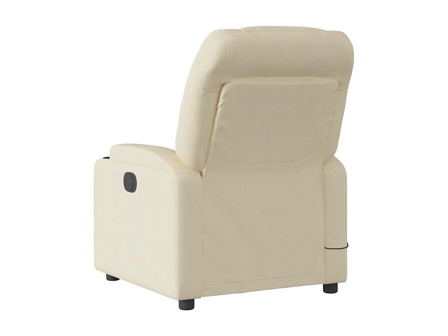 Fauteuil inclinable électrique-Chaise-Fauteuil de Massage crème tissu SHL3392