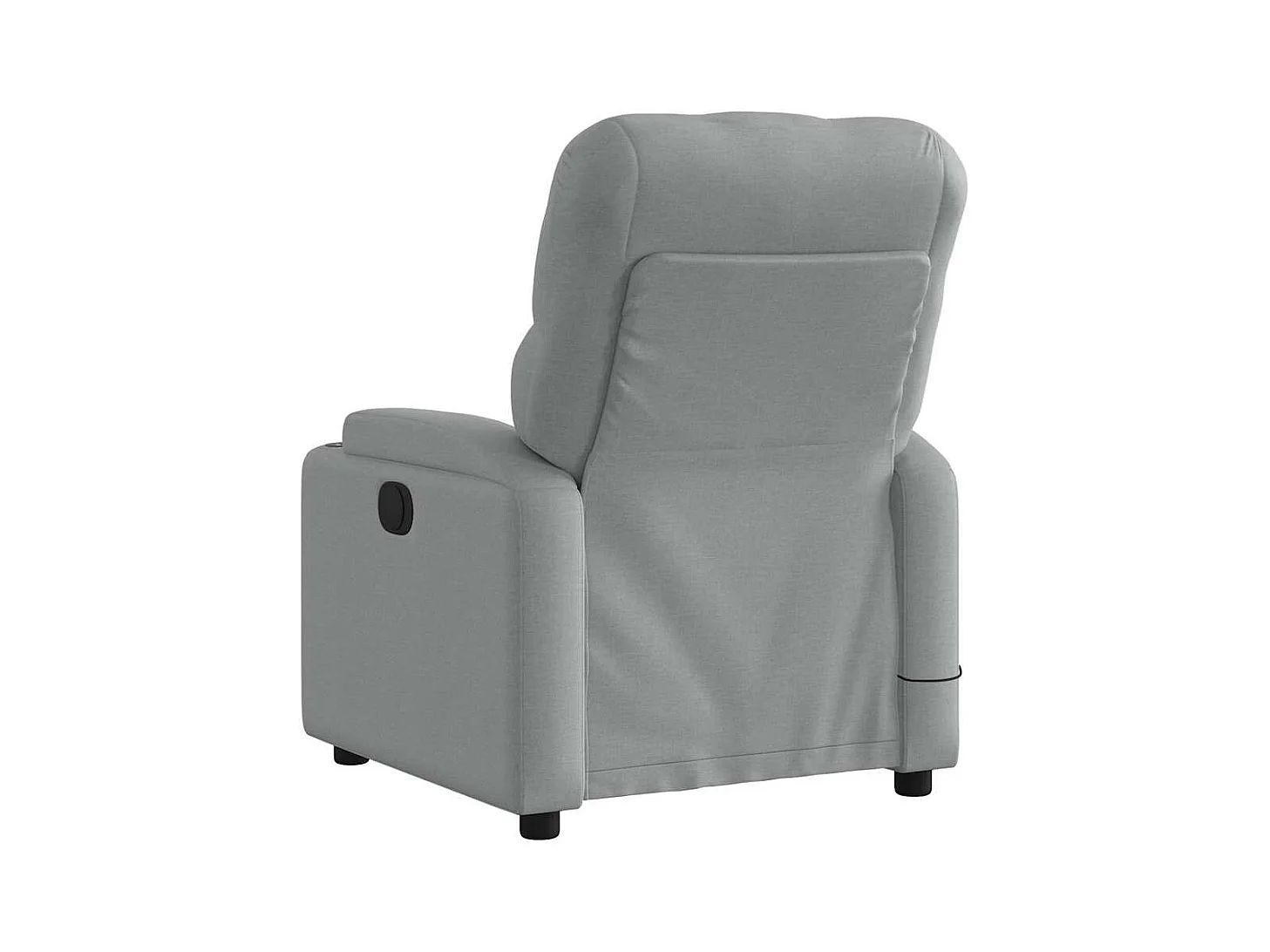 Poltrona de massagens reclinável tecido cinzento-claro SHL601299