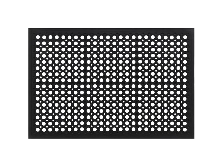 Paillasson rectangulaire 60x90 cm caoutchouc