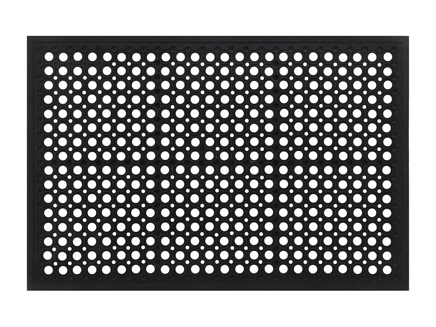 Paillasson rectangulaire 60x90 cm caoutchouc