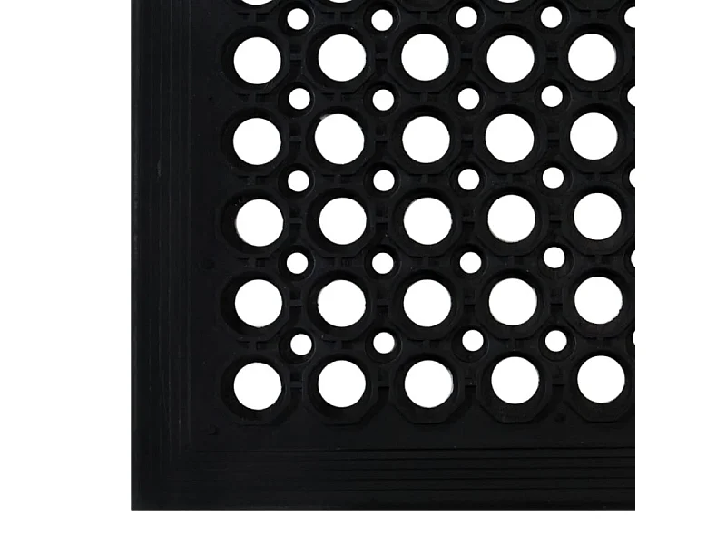 Paillasson rectangulaire 60x90 cm caoutchouc