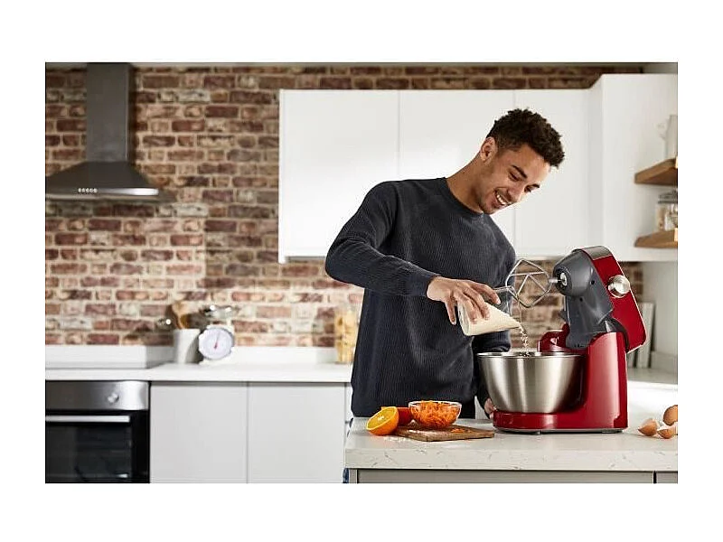 Robot pâtissier multifonction compact - KENWOOD - KHC290A.E0RD - 1000 W - Bol de 4,3 L - Rouge