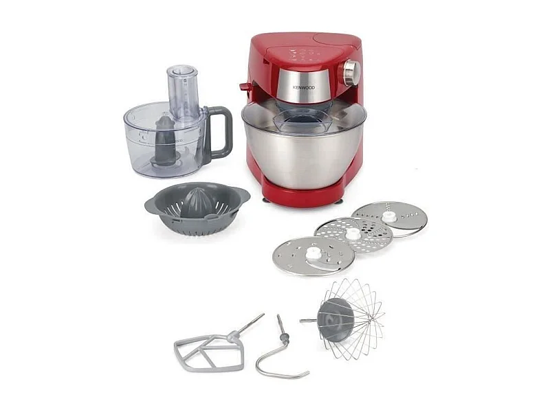 Robot pâtissier multifonction compact - KENWOOD - KHC290A.E0RD - 1000 W - Bol de 4,3 L - Rouge