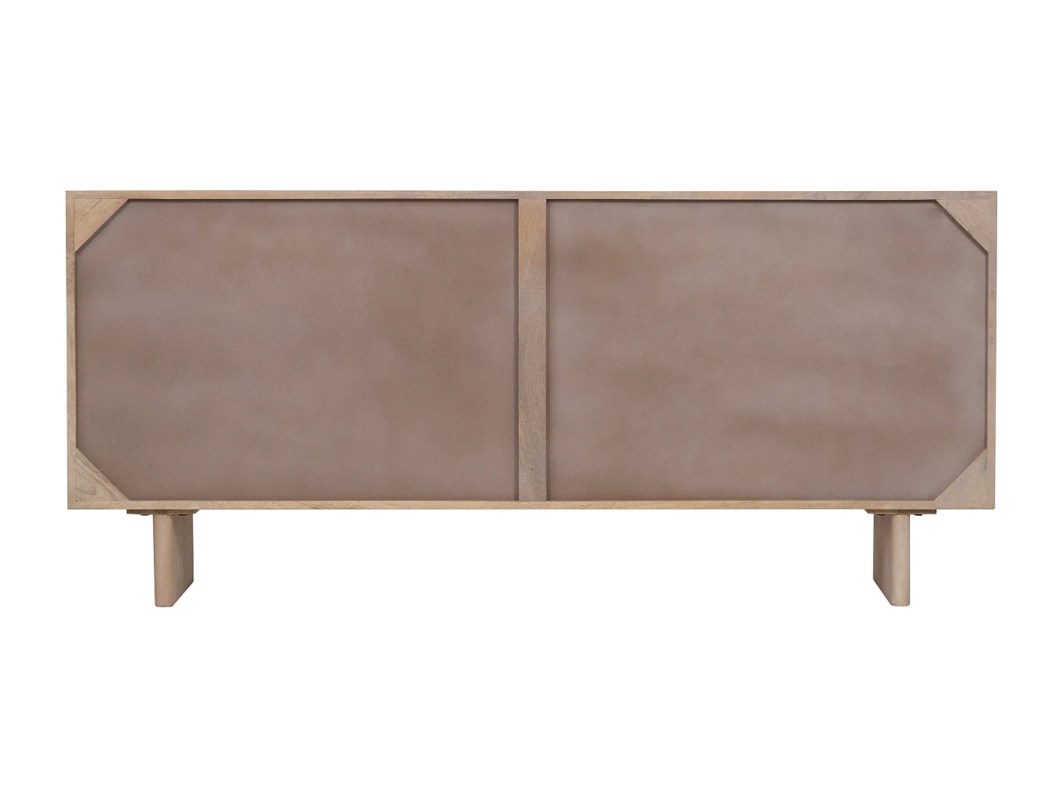 Credenza 4 ante in legno di mango Naturale chiaro - BERLAMA di Maison Céphy