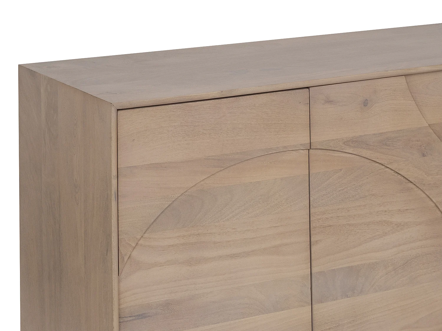 Credenza 4 ante in legno di mango Naturale chiaro - BERLAMA di Maison Céphy