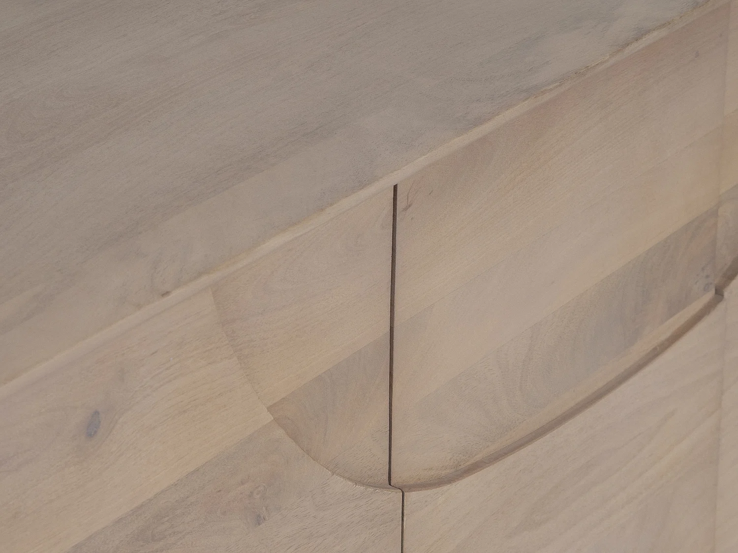 Credenza 4 ante in legno di mango Naturale chiaro - BERLAMA di Maison Céphy