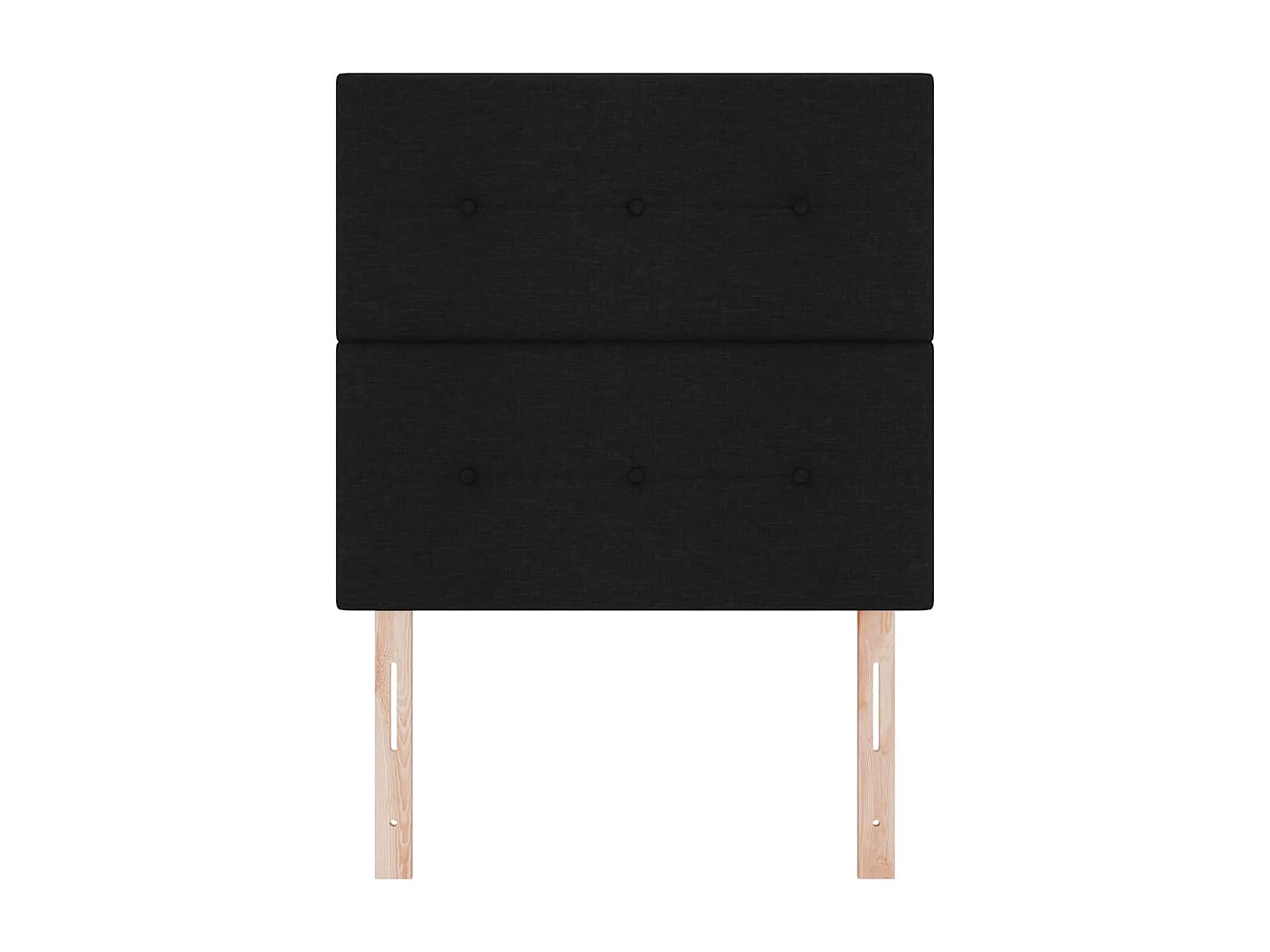 Tête de Lit | Panneau de tête pour lit Moderne LED avec des lumières à LED Noir 100 cm tissu