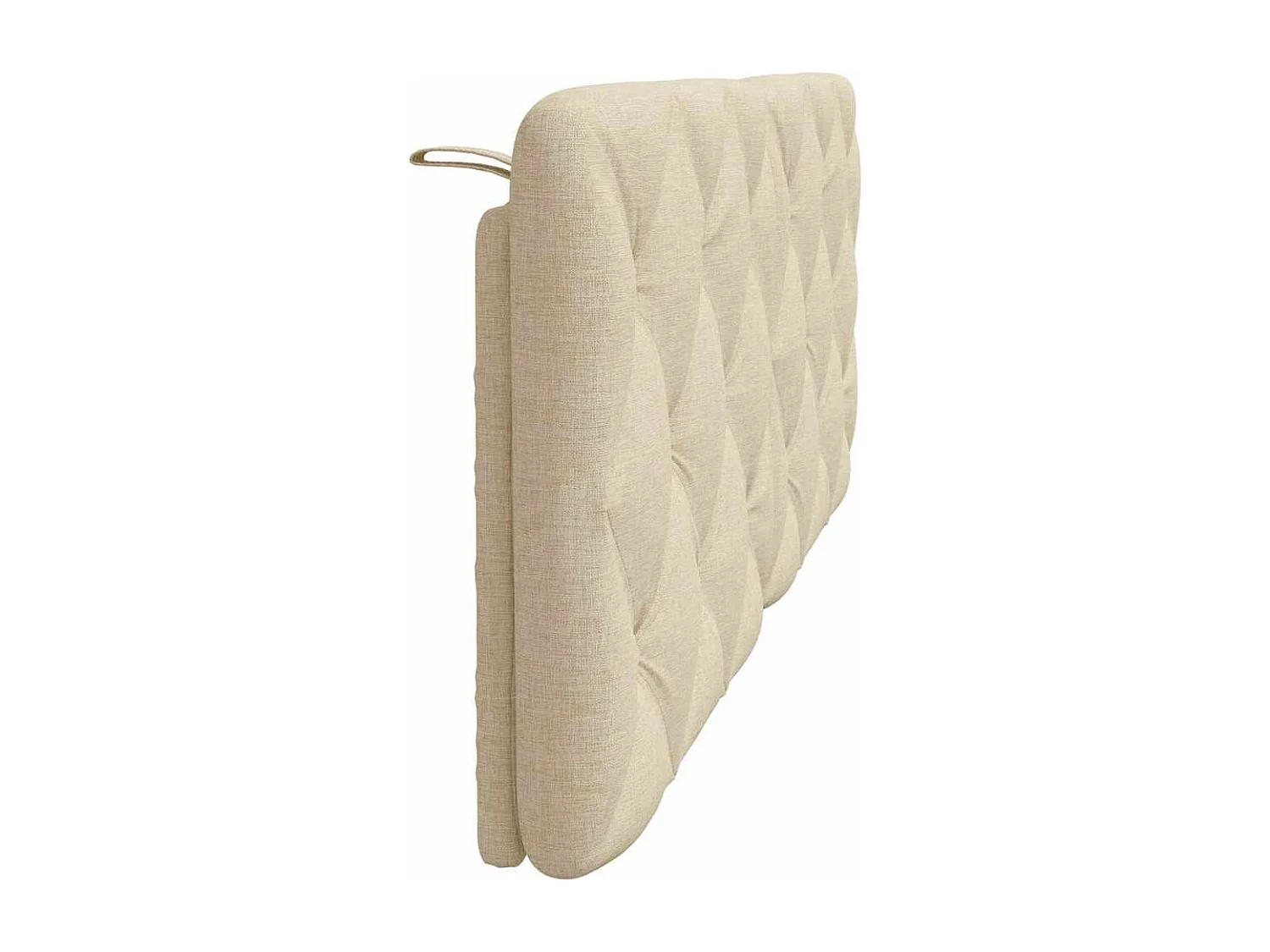 Cabecero de Cama | Cabezal de cama | Mueble de cabecero acolchado tela crema 140 cm