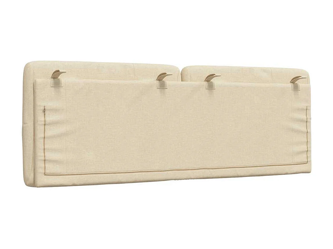 Cabecero de Cama | Cabezal de cama | Mueble de cabecero acolchado tela crema 140 cm