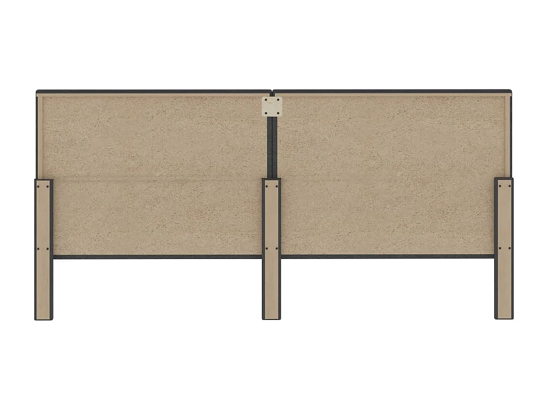 Tête de Lit | Panneau de tête pour lit Moderne touffetée Gris foncé Tissu 200x200 cm