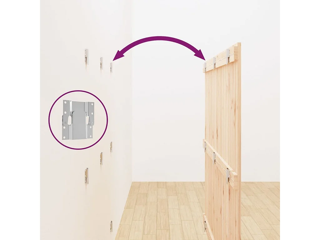 Tête de lit murale | Panneau de tête pour lit Moderne  146,5x3x110 cm Bois massif de pin