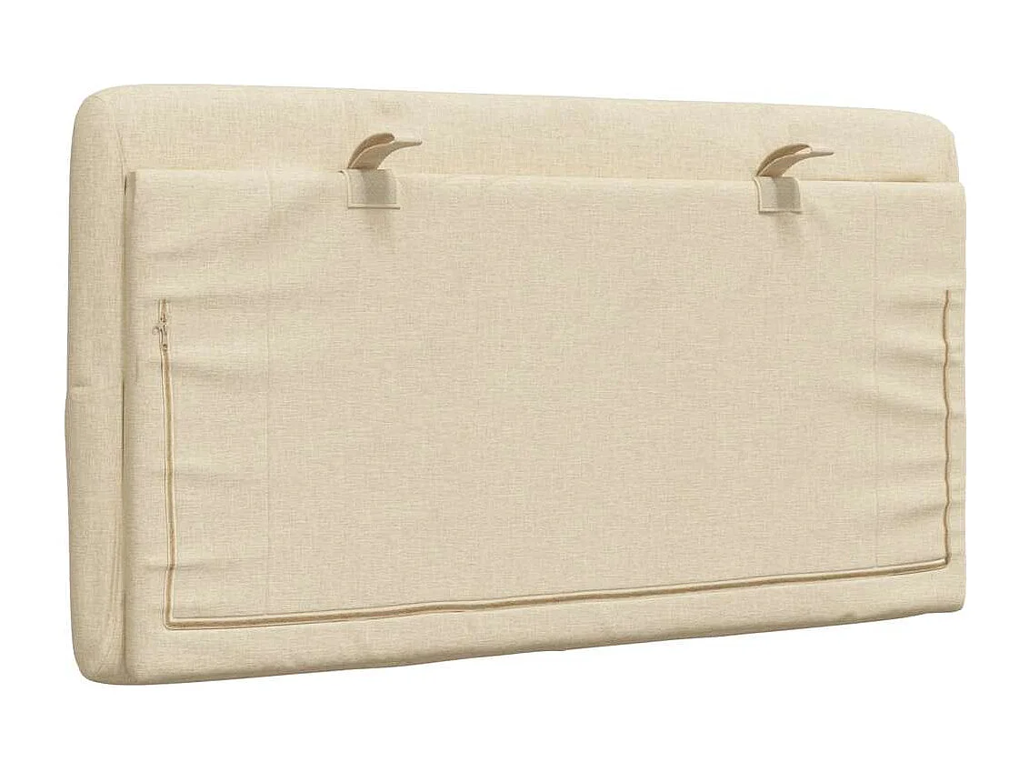 Cabecero de Cama | Cabezal de cama | Mueble de cabecero acolchado tela crema 80 cm