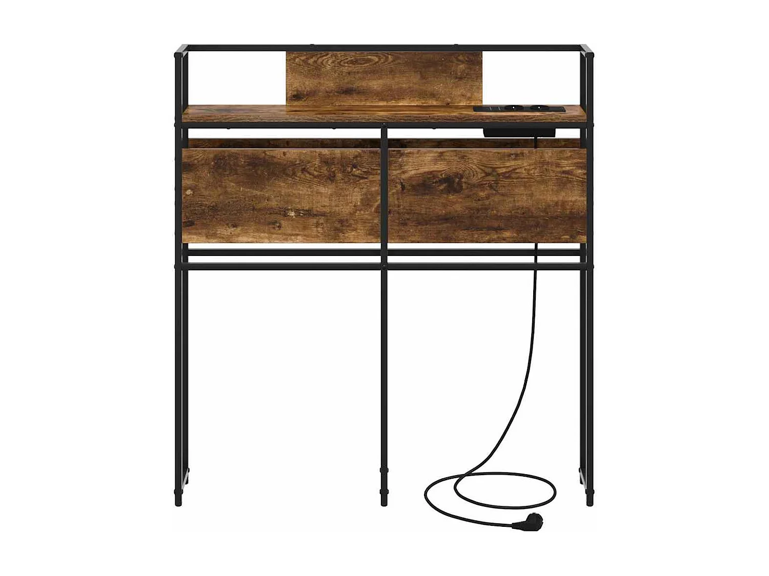 Tête de Lit de rangement | Panneau de tête pour lit Chêne fumé 100 cm Bois d'ingénierie