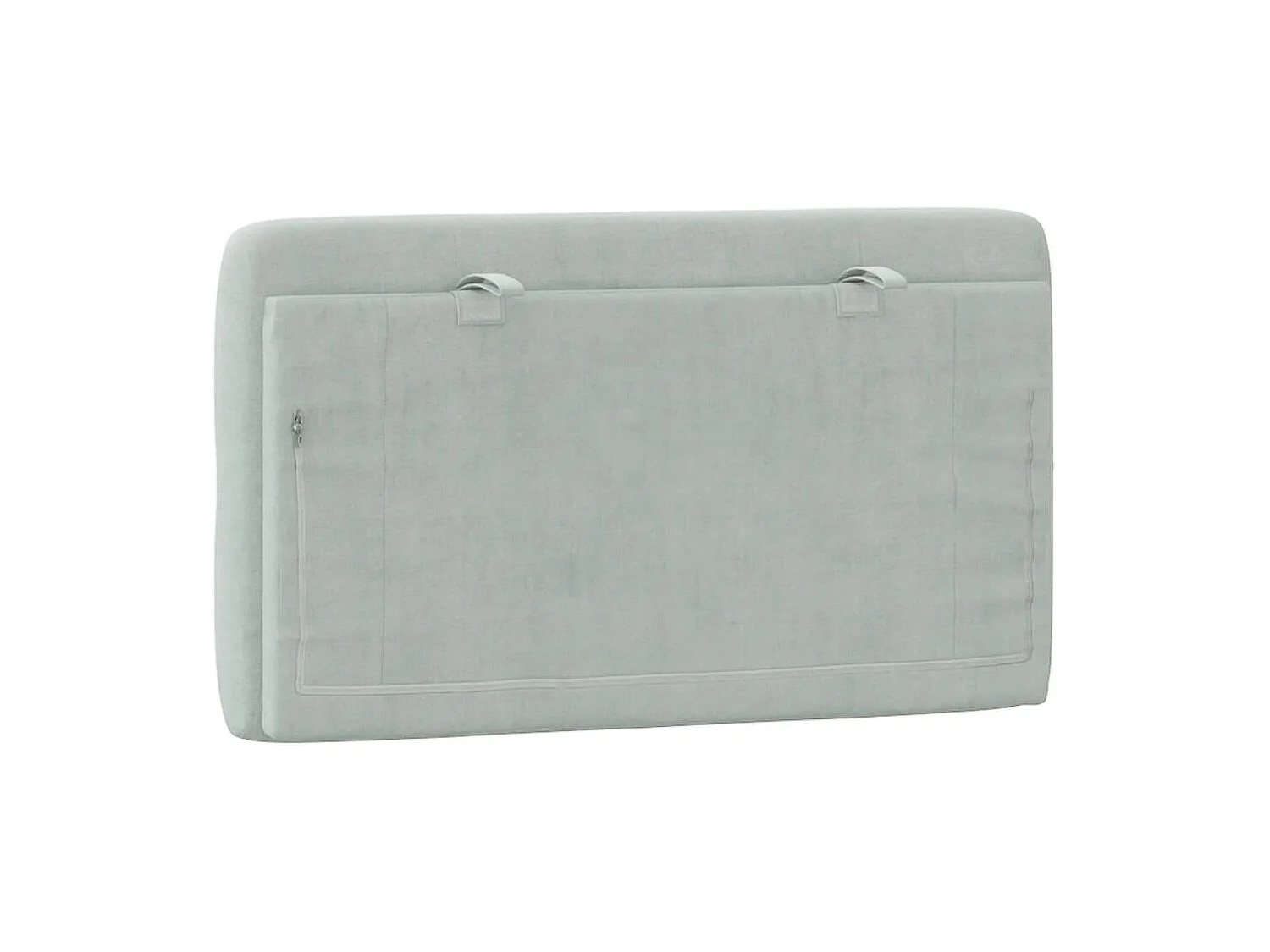 Cabecero de Cama | Cabezal de cama | Mueble de cabecero acolchado terciopelo gris claro 80 cm
