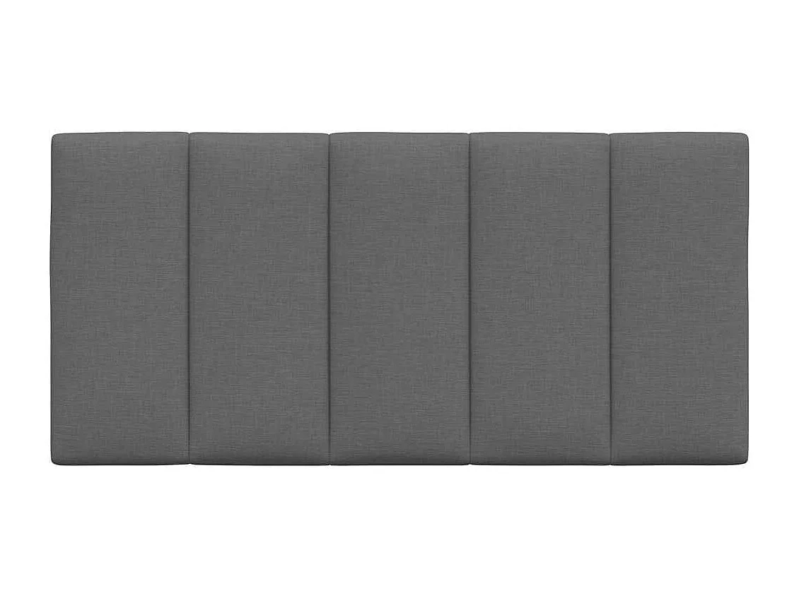 Cabecero de Cama | Cabezal de cama | Mueble de cabecero acolchado Hanko tela gris oscuro 100 cm