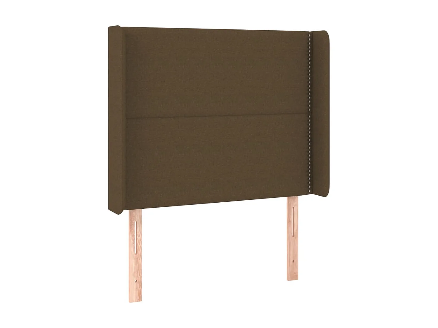 Hoofdbord | Hoofdeinde LED 93x16x118/128 cm stof donkerbruin
