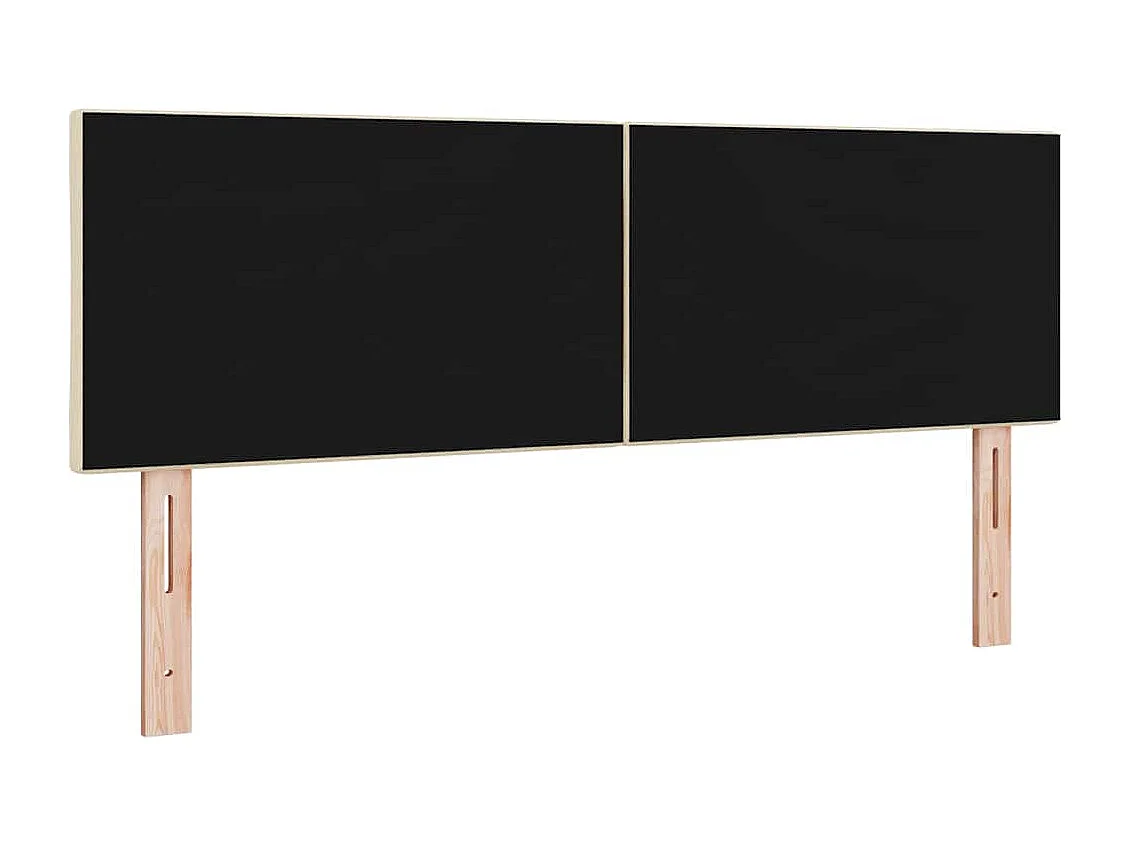 Tête de Lit | Panneau de tête pour lit Moderne en Tissu Geometric Manuel Crème 160 cm tissu